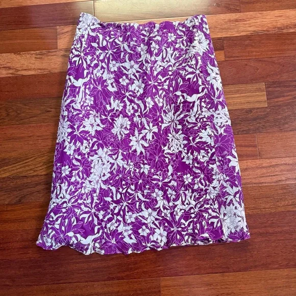 vintage 100% silk skirt - Picture 4 of 7